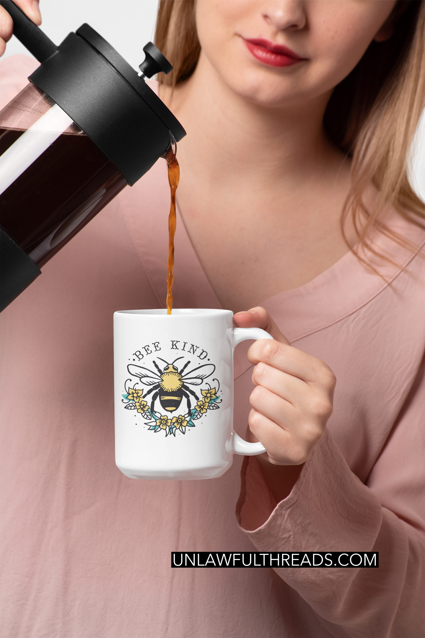 Bee Kind coffee mug 15oz.