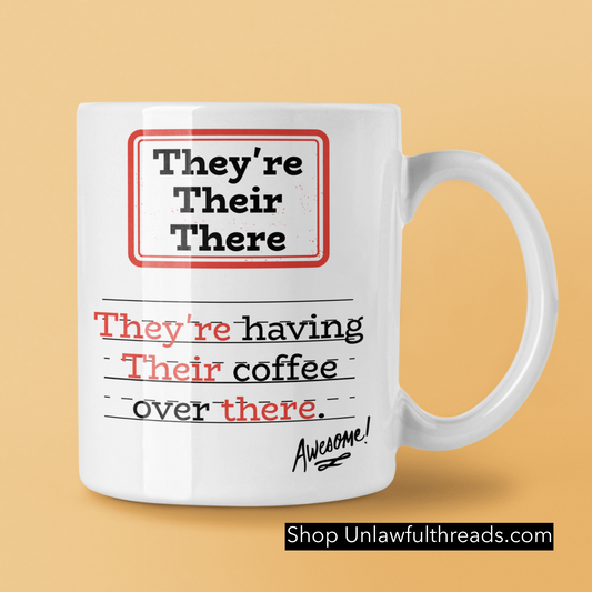 They're having their coffee over there  15 ounce coffee mug