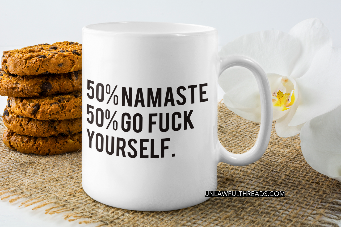 50% Namaste coffee 15oz Ceramic Mug