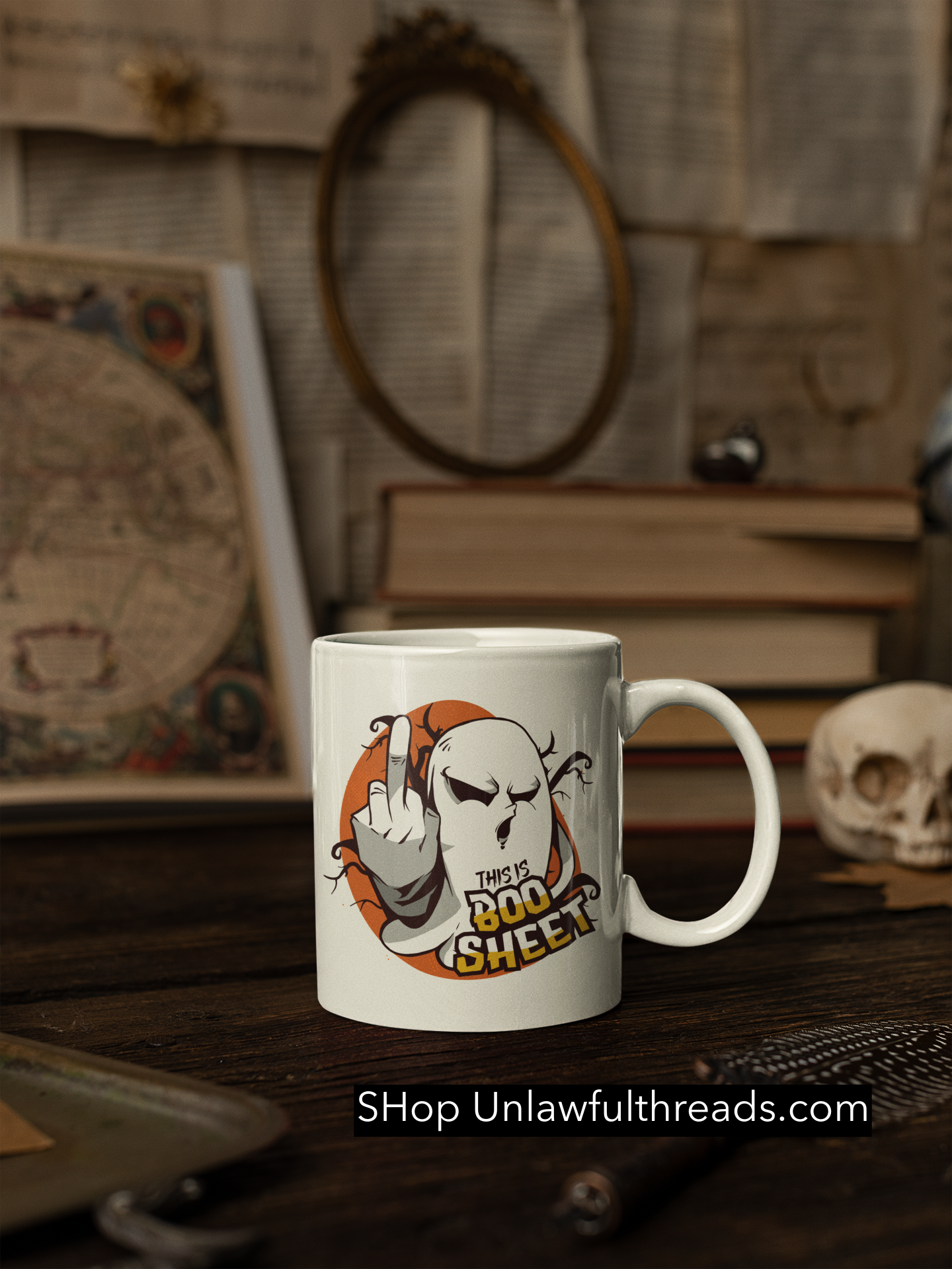 This is boo sheet ghost FU edition Ceramic coffee mug 15 ounces