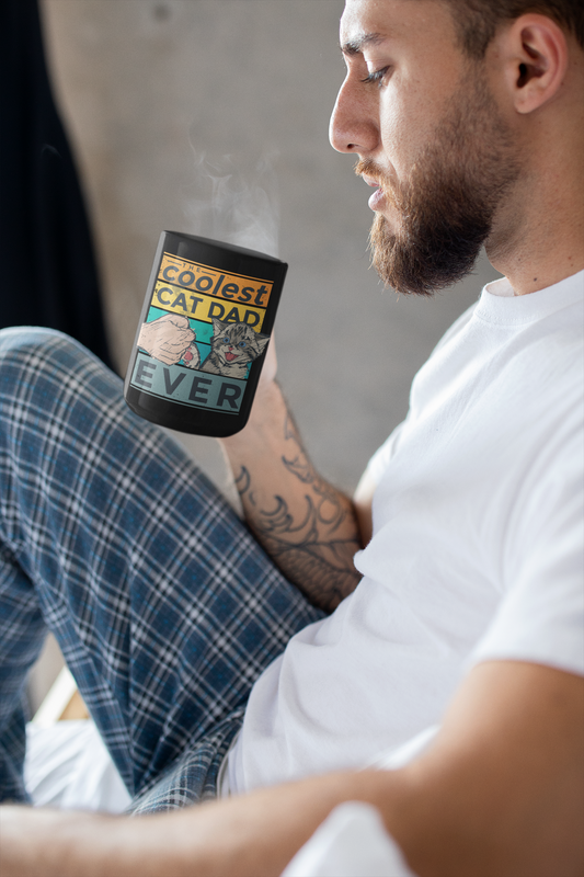Coolest Cat Dad Ever! coffee mug 15 ounces