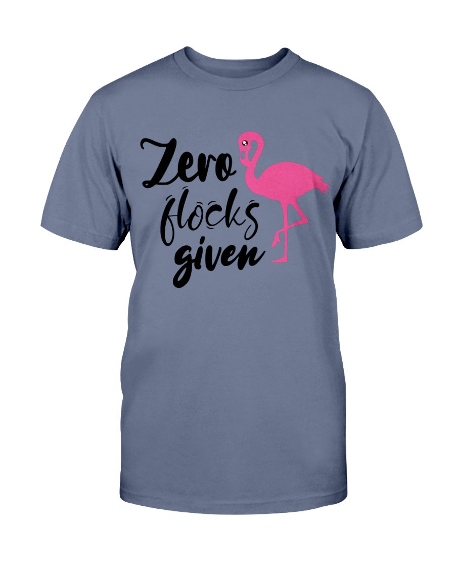 Zero Flocks Given totes, shirts and mugs