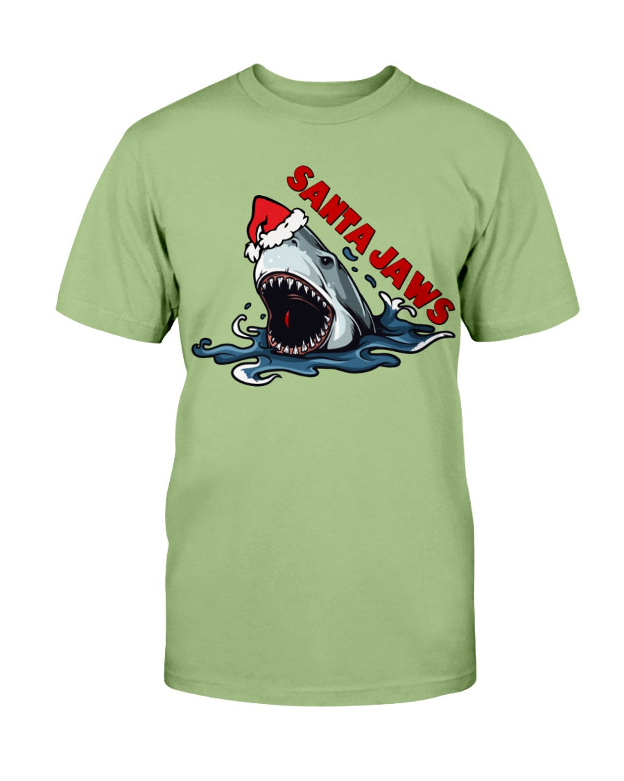 Santa Jaws mug, or shirt, or tote bag