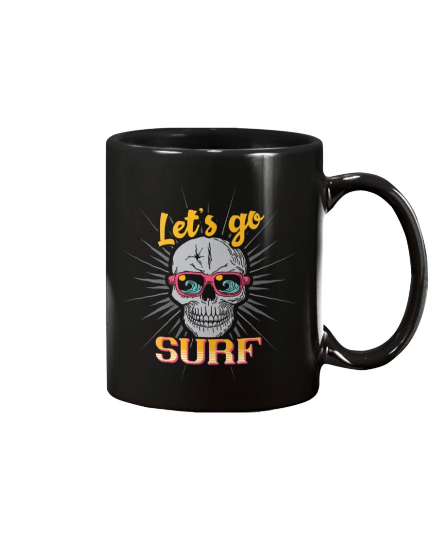 Lets' Go Surf Skull