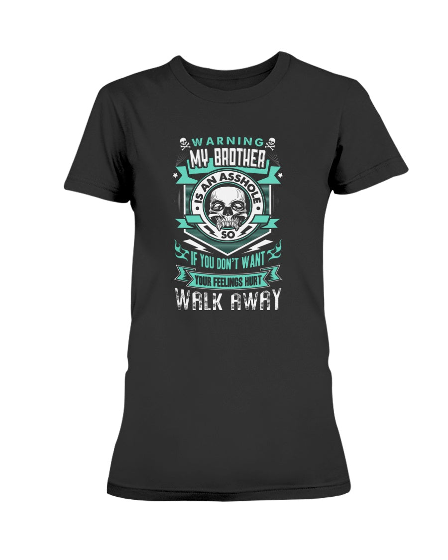 Skull shirt Warning, my brother is an asshole... skull coffee mug 15oz. or skull shirts
