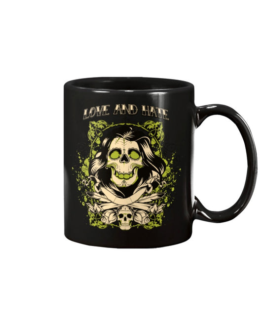 Love and Hate skulls 15oz Mug
