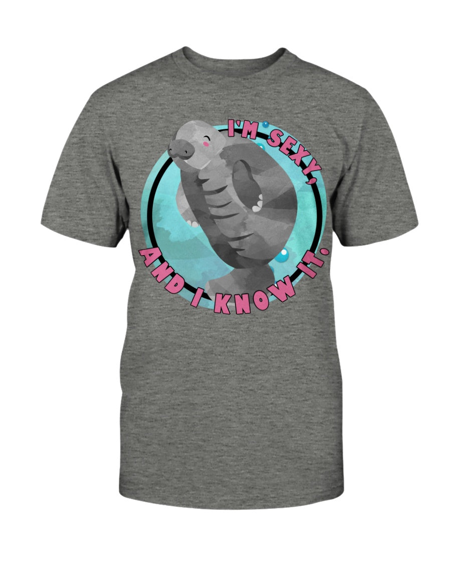 Funny Manatee I'm sexy and I know it novelty manatee shirt or mug 15 oz.