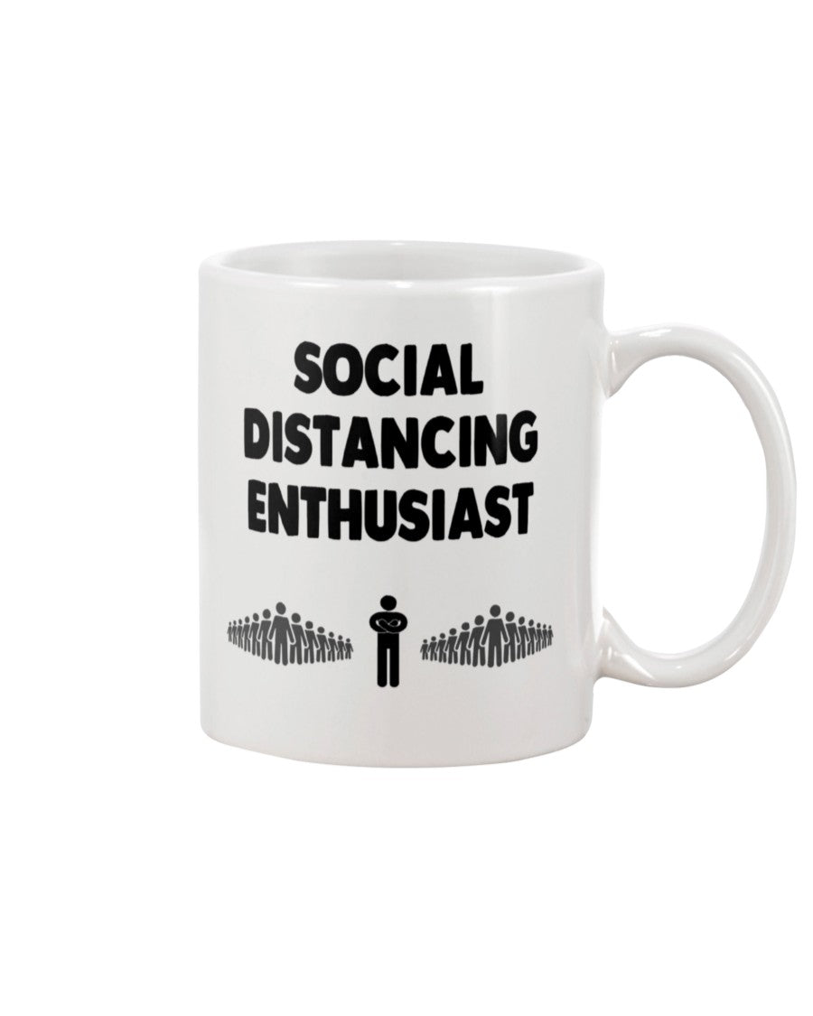 Social Distancing Enthusiast coffee mug 15 oz.