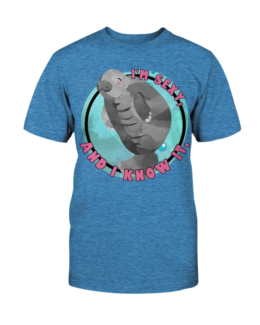 Funny Manatee I'm sexy and I know it novelty manatee shirt or mug 15 oz.
