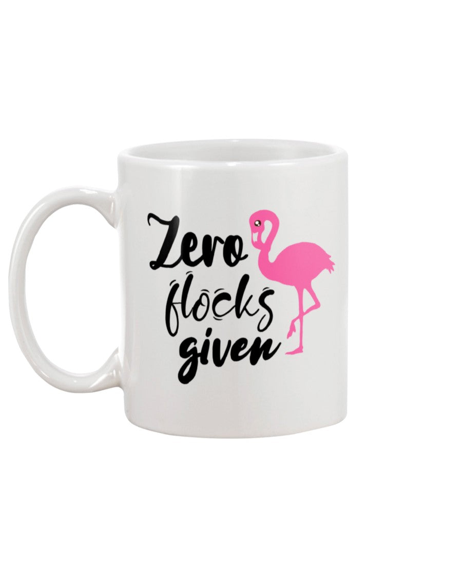 Zero Flocks Given totes, shirts and mugs