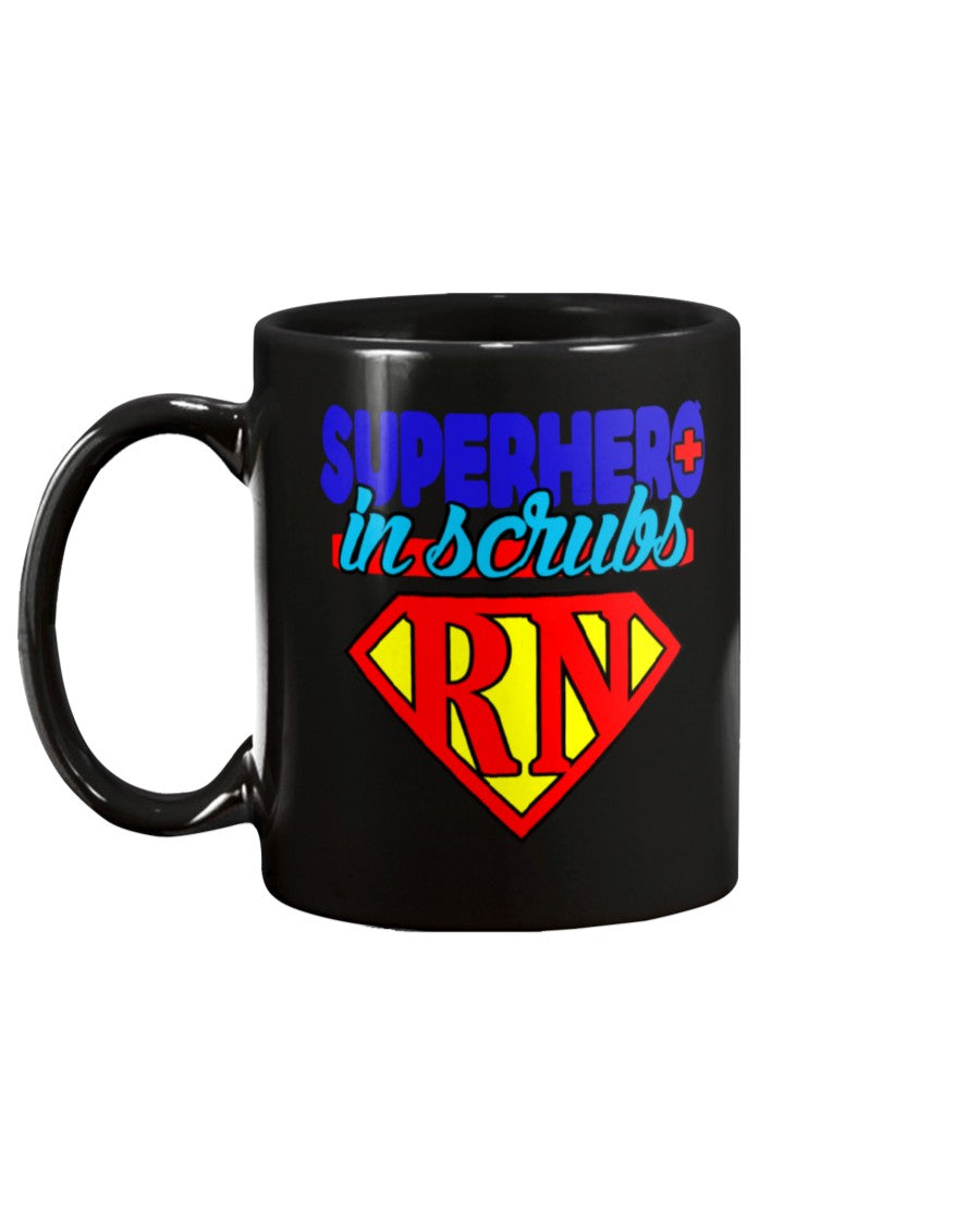 Superhero in Scrubs rn coffee mug 15oz Mug