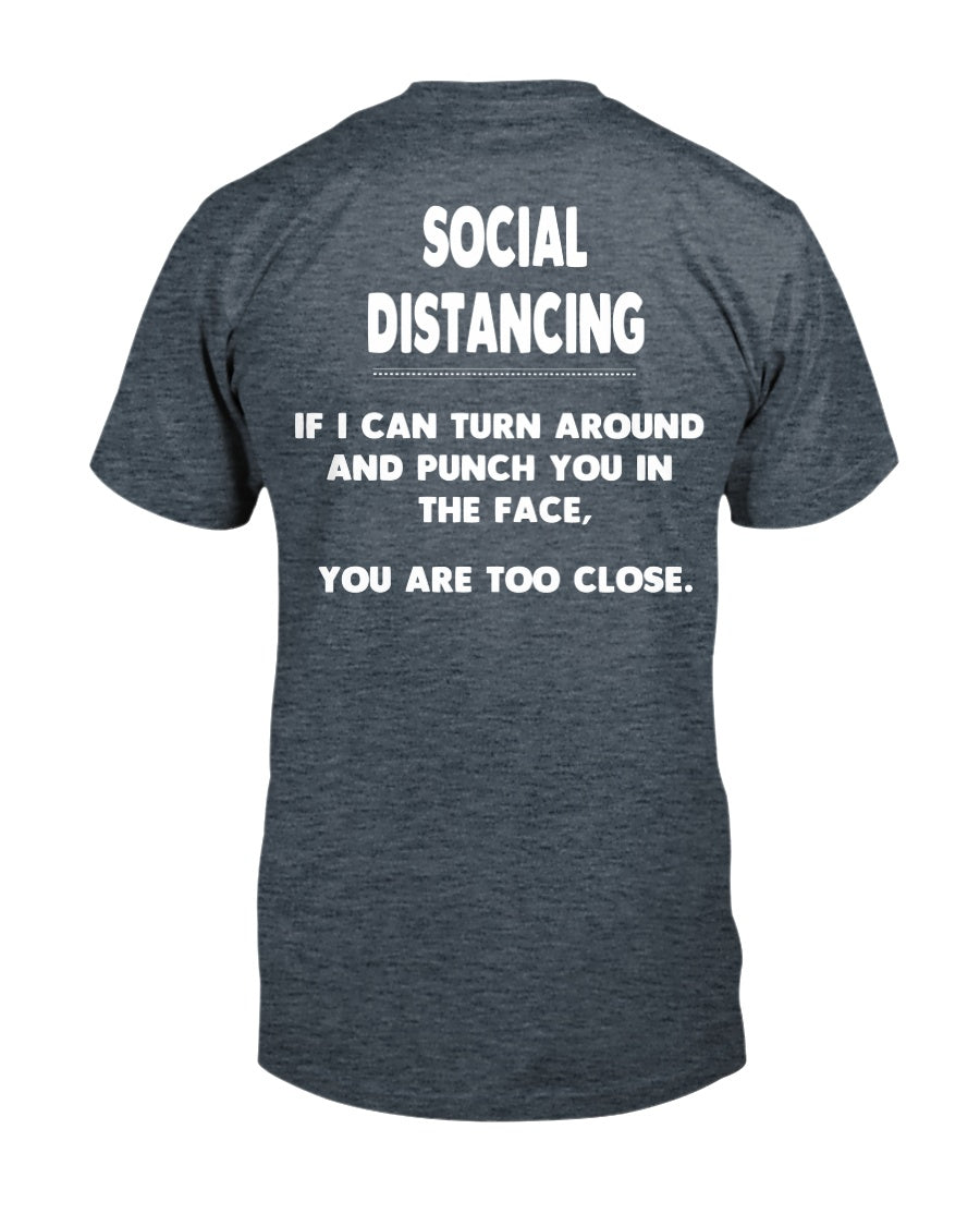 Social Distancing Guidelines shirt Gildan Cotton T-Shirt