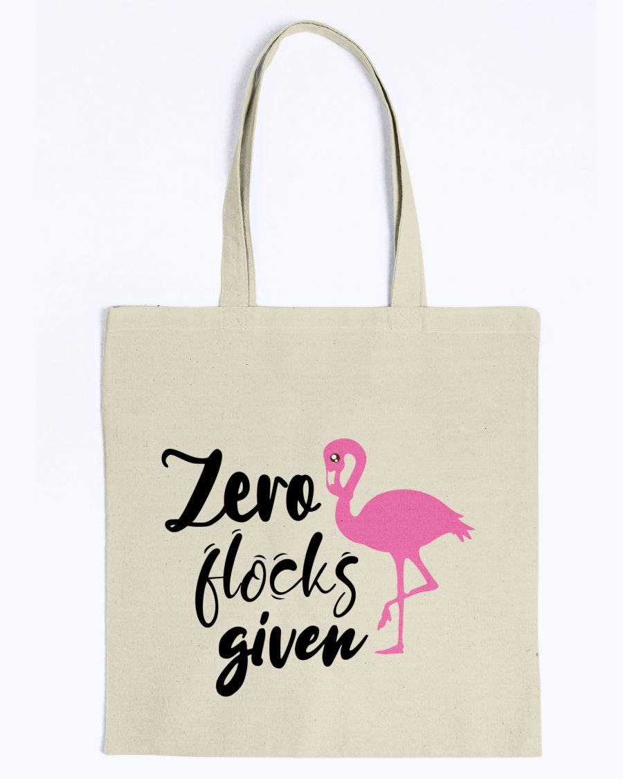 Zero Flocks Given totes, shirts and mugs