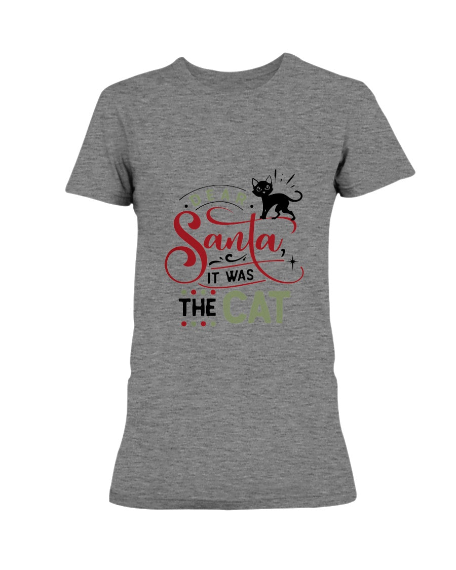 Dear Santa it was the Cat 15 oz mug and shirts