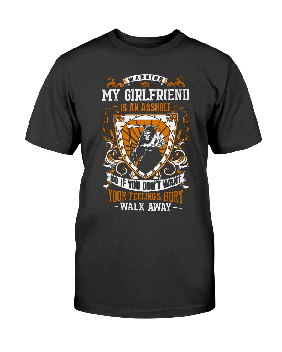 Skull shirt my girlfriend is an asshole skull coffee mug 15oz. or skull shirts