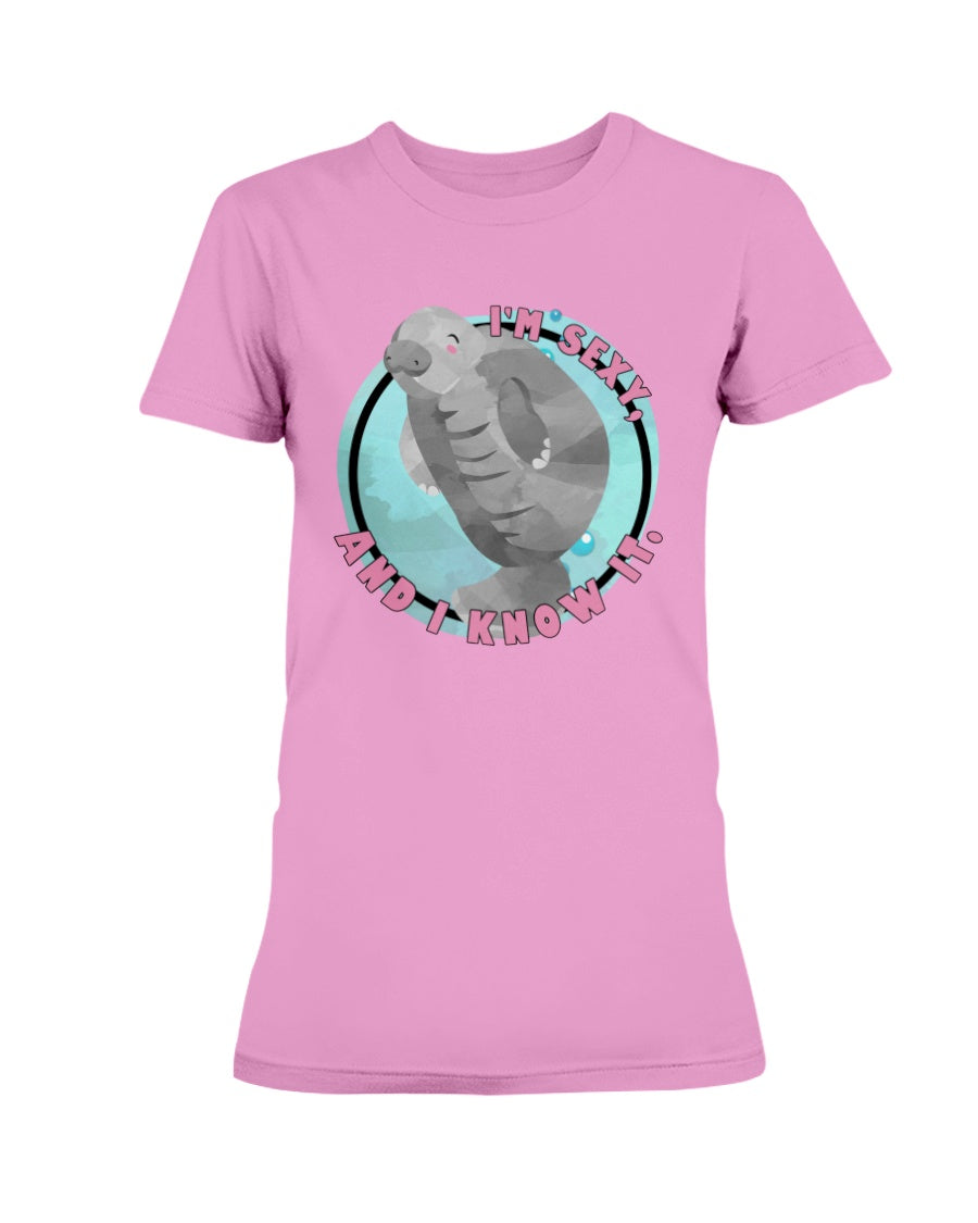 Funny Manatee I'm sexy and I know it novelty manatee shirt or mug 15 oz.