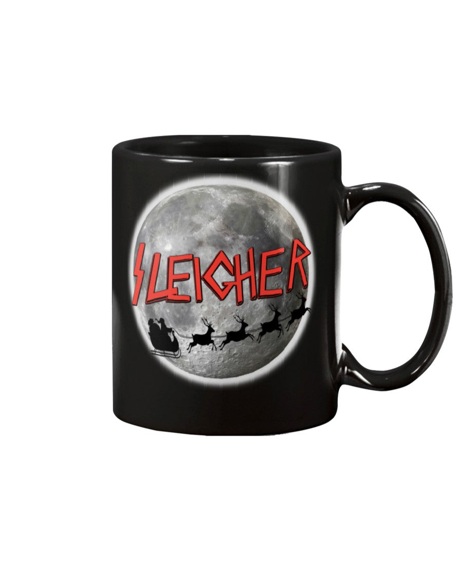 Sleigher, The Heavy Metal Santa -shirt/mug/long sleeve