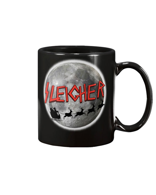 Sleigher, The Heavy Metal Santa -shirt/mug/long sleeve