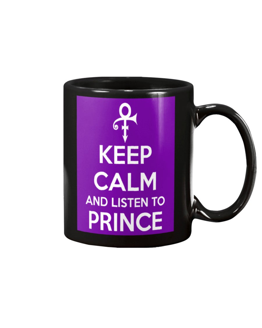 Keep Calm and listen to Prince coffee mug 15oz Mug