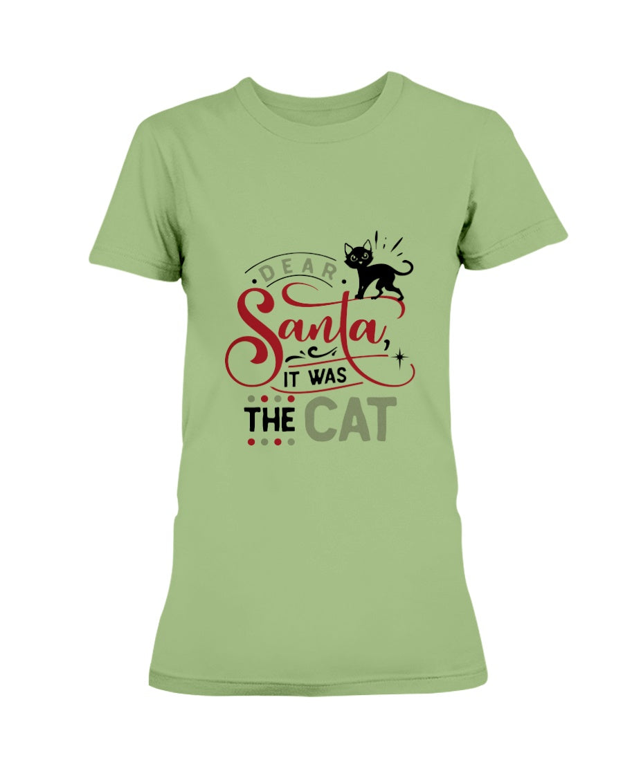 Dear Santa it was the Cat 15 oz mug and shirts