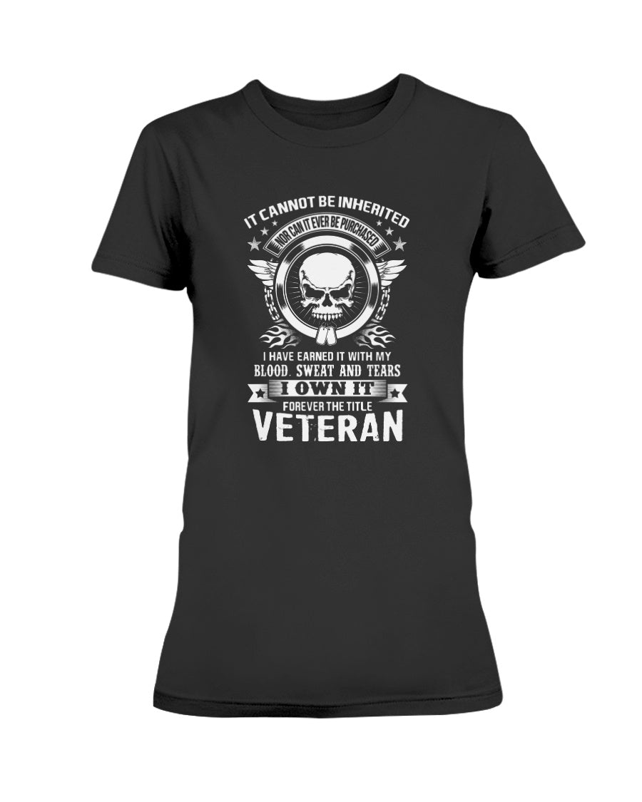 Skull shirt It can not be inherited blood sweat tears own it veteran skull coffee mug 15oz. or skull shirts