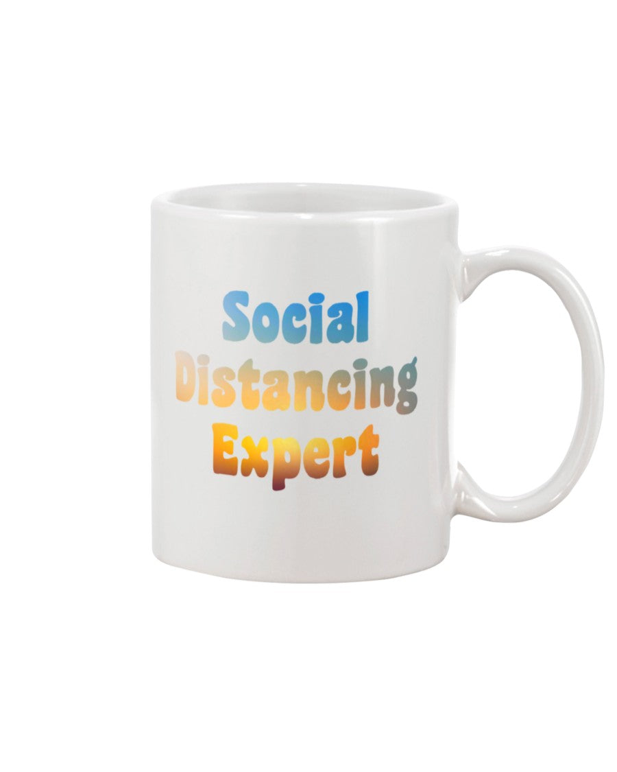 Social Distancing Expert coffee mug 15 oz.