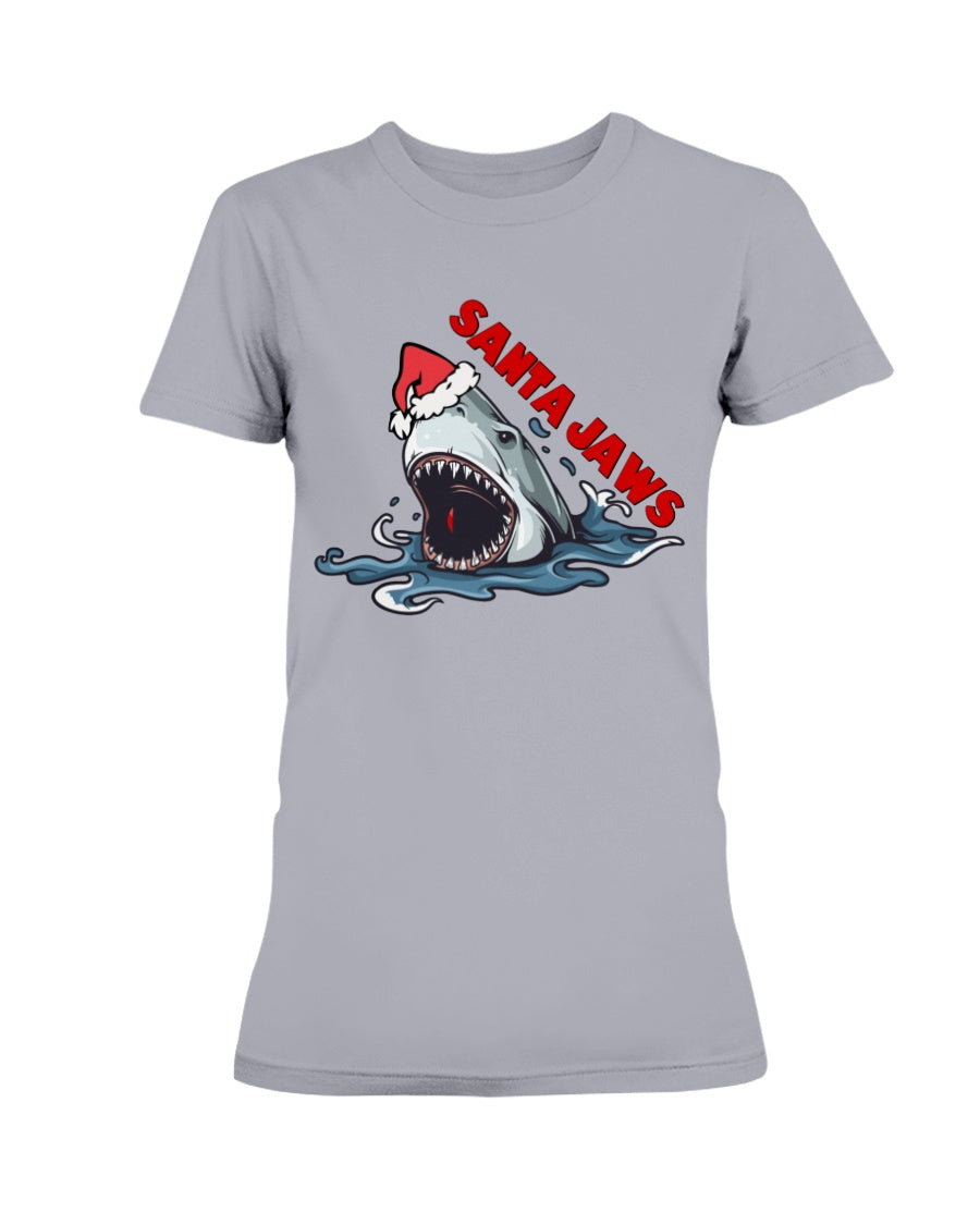 Santa Jaws mug, or shirt, or tote bag