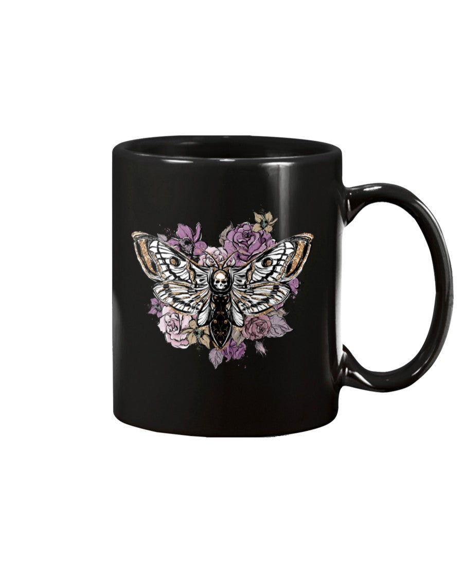 Death Moth Skull Flowers