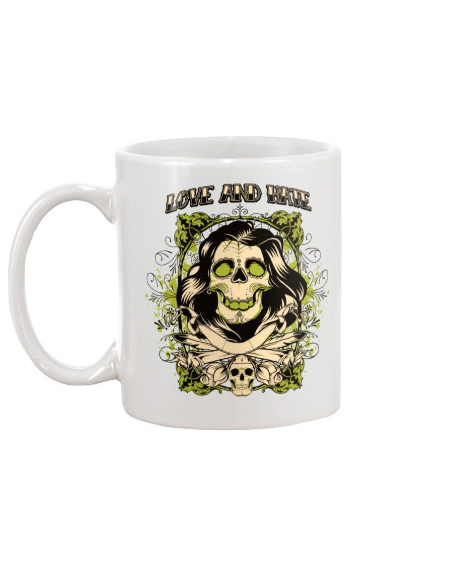 Love and Hate skulls 15oz Mug
