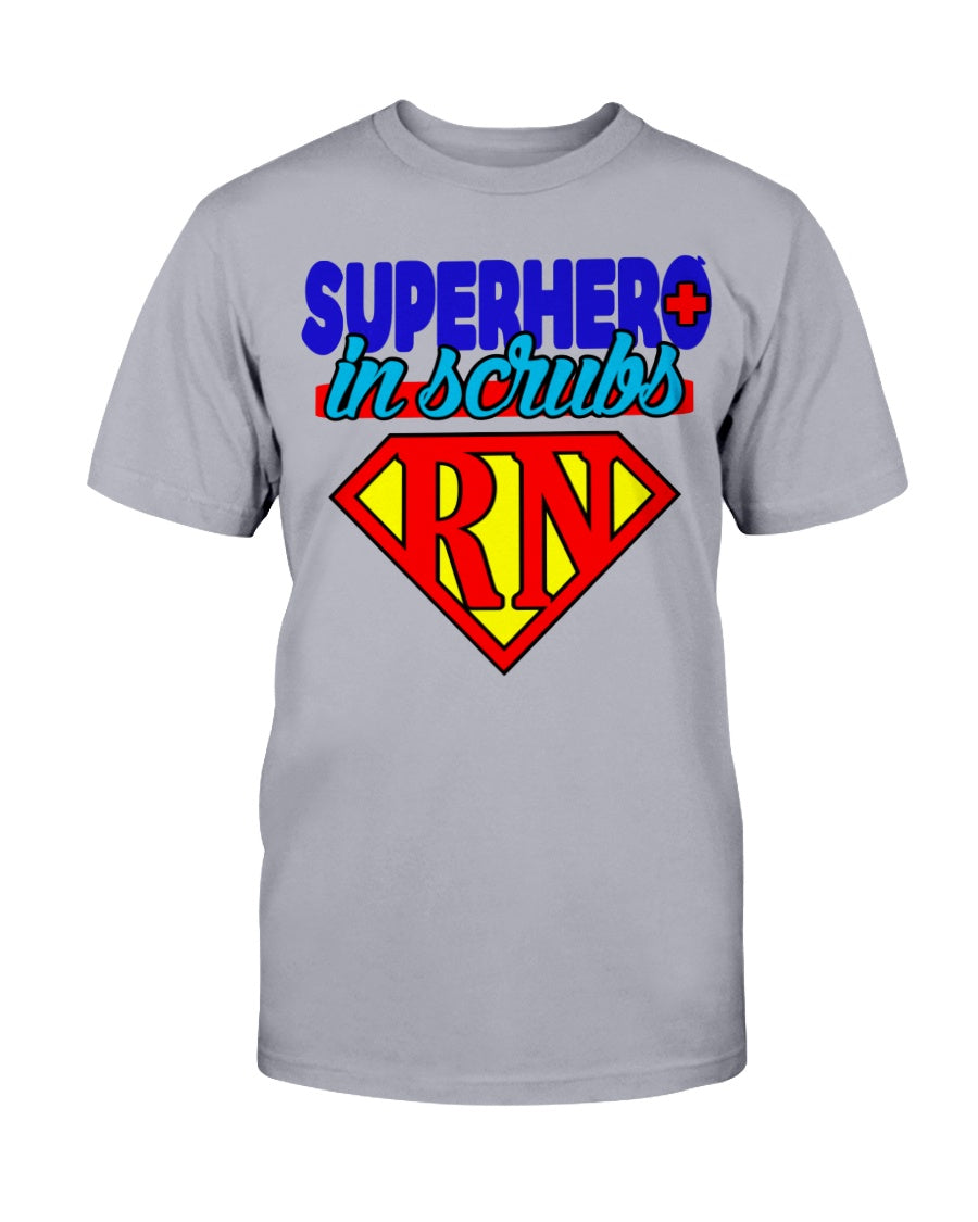 Superhero in Scrubs rn Gildan Cotton T-Shirt