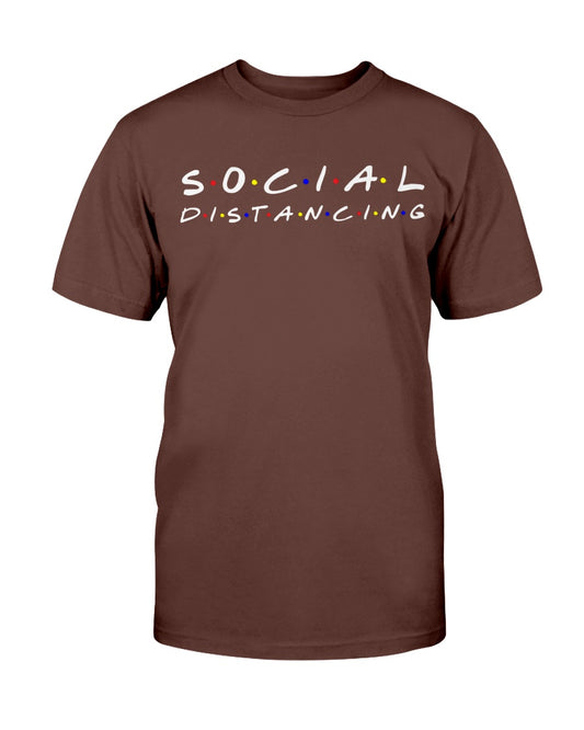 Social Distancing Friends Gildan Cotton T-Shirt