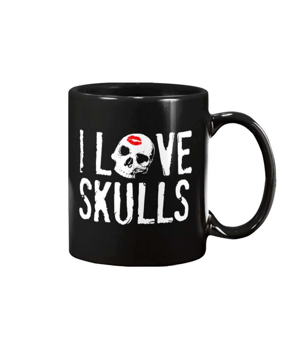 I Love Skulls shirt mug or tote