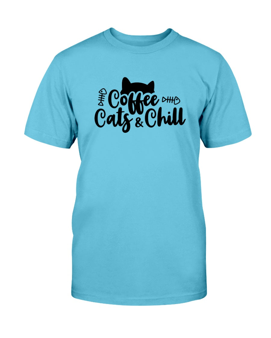 Cats Coffee and Chill 15 oz. Coffee mug or Shirts