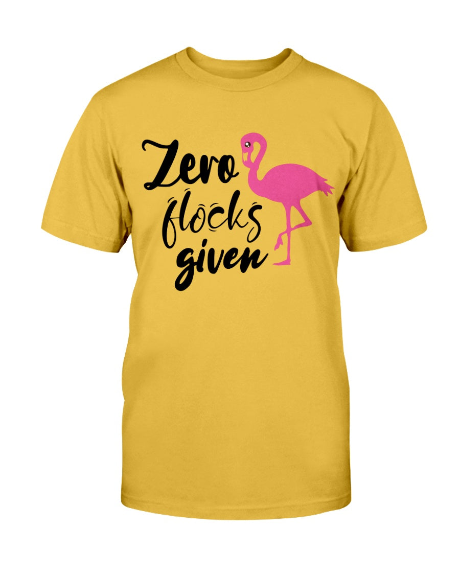 Zero Flocks Given totes, shirts and mugs
