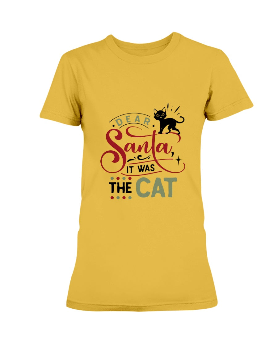 Dear Santa it was the Cat 15 oz mug and shirts
