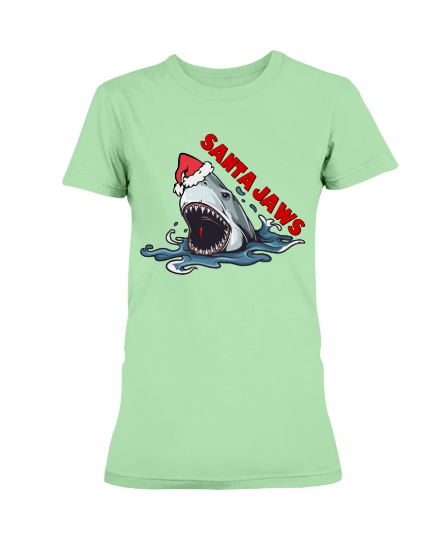 Santa Jaws mug, or shirt, or tote bag