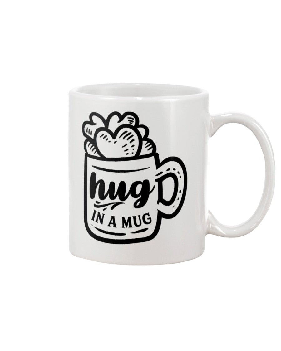 Hug in a Mug 15 oz mug and shirts