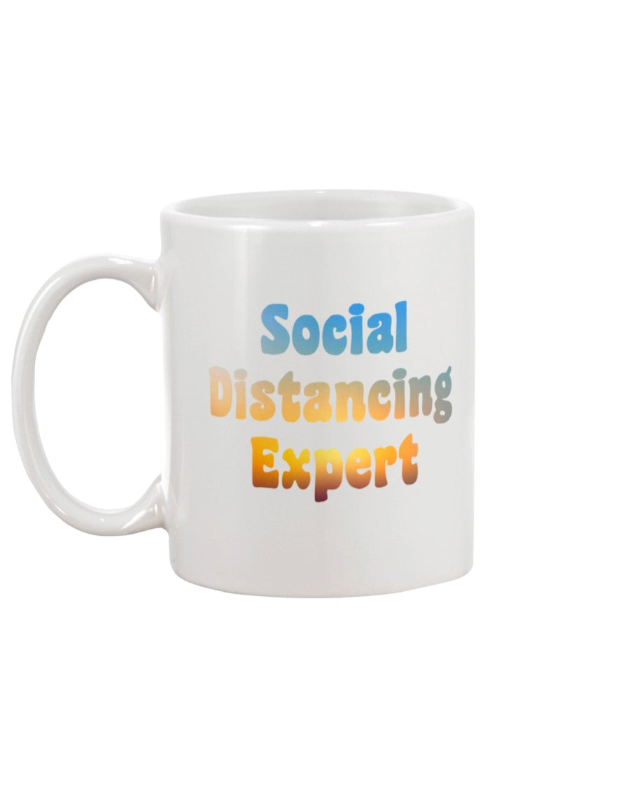Social Distancing Expert coffee mug 15 oz.