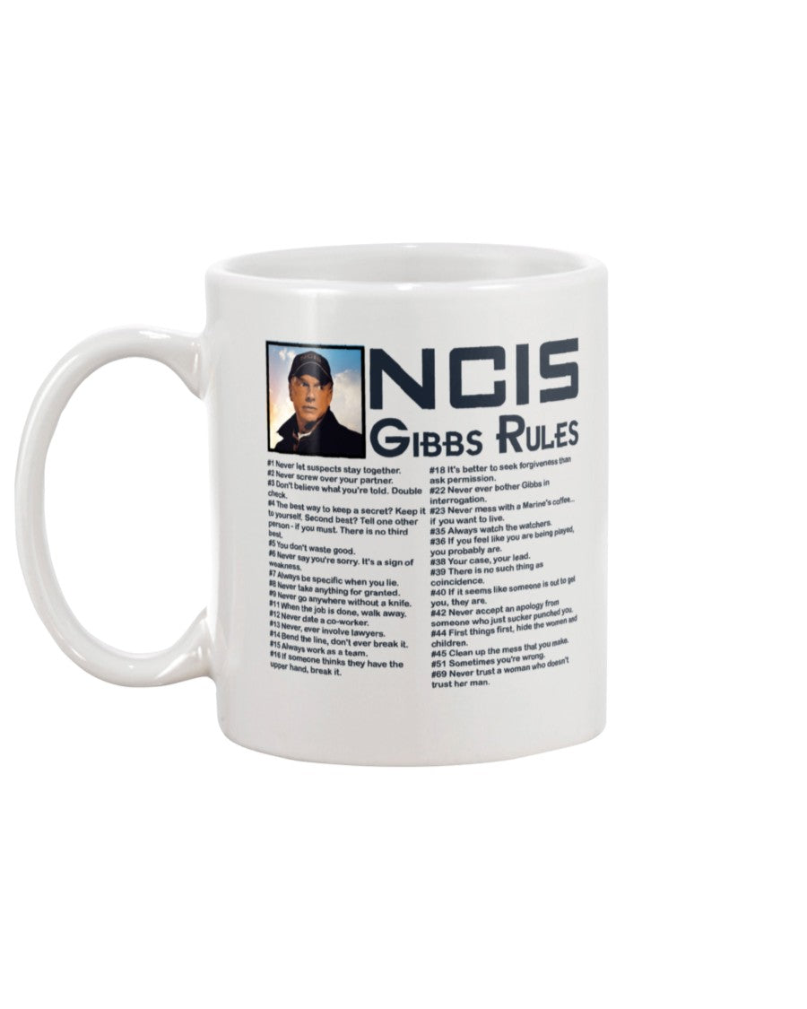 NCIS Gibbs Rules coffee mug 15oz Mug