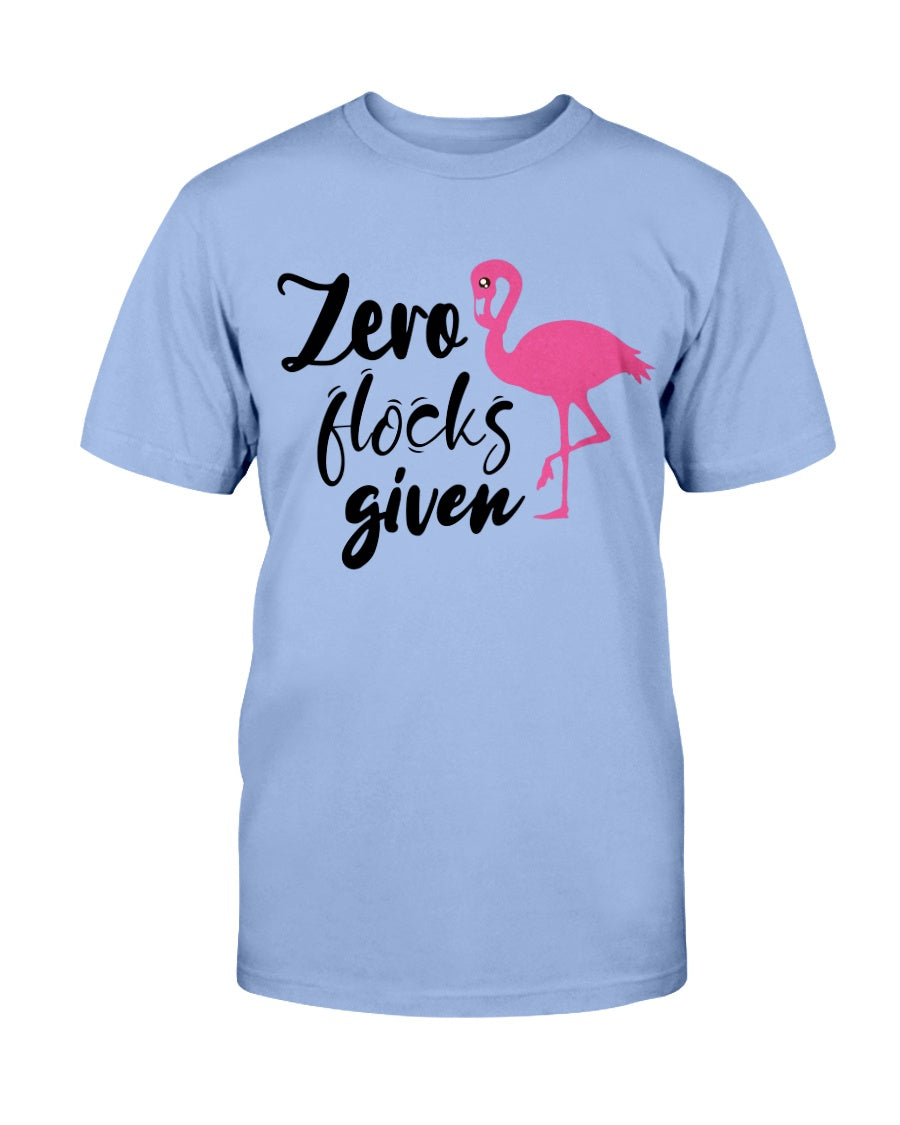 Zero Flocks Given totes, shirts and mugs