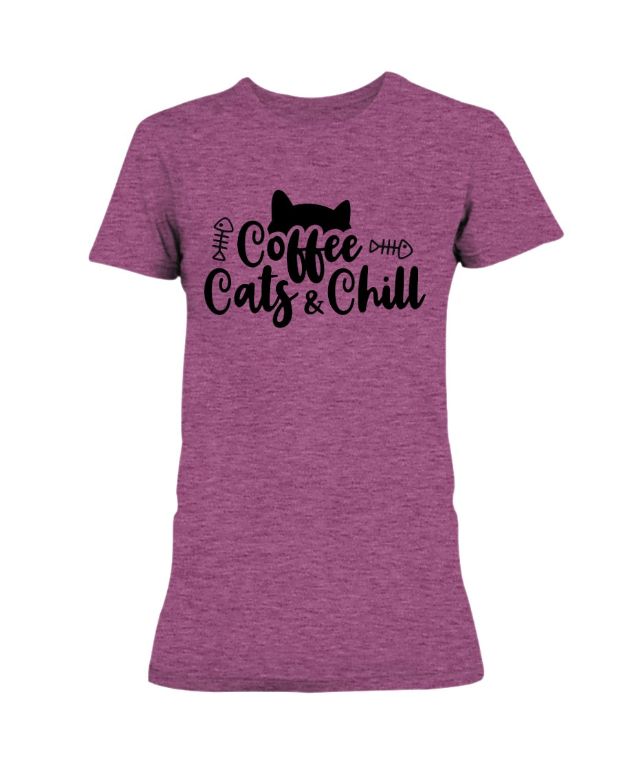 Cats Coffee and Chill 15 oz. Coffee mug or Shirts