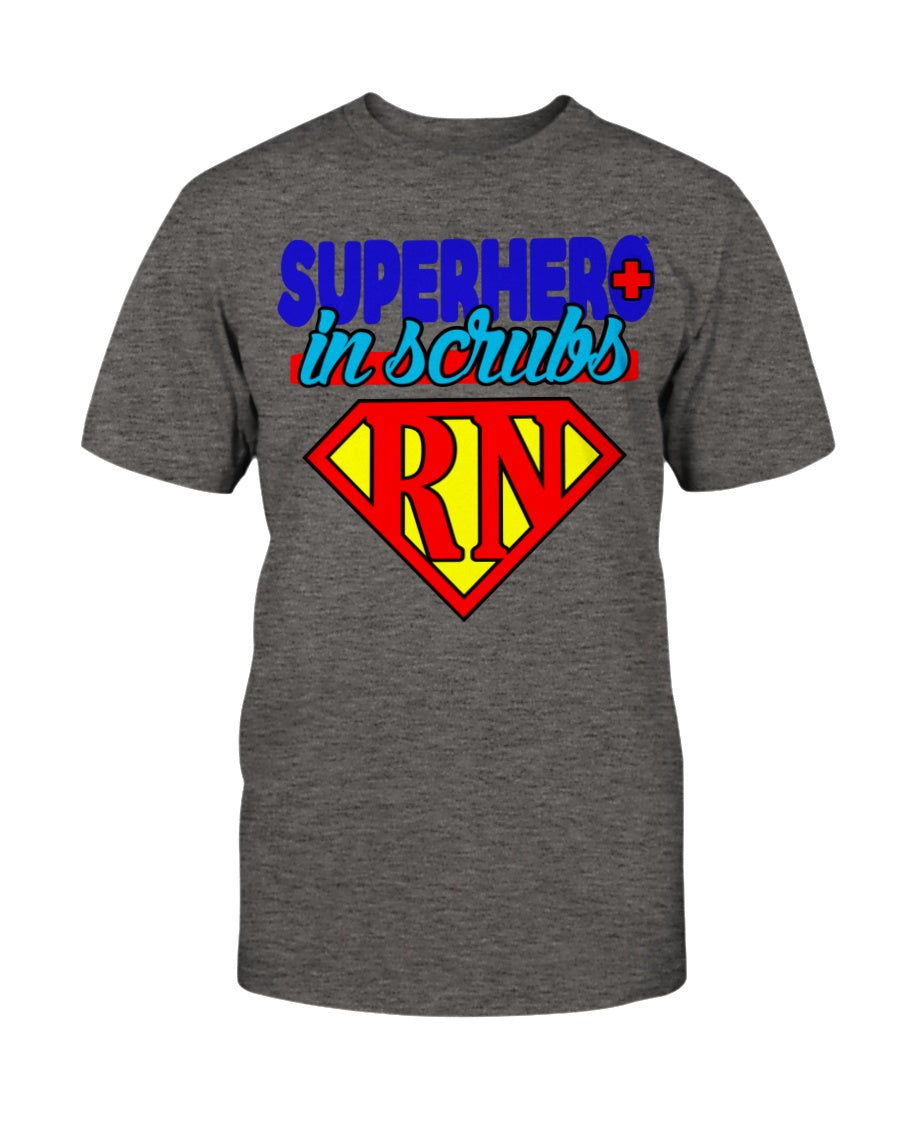Superhero in Scrubs rn Gildan Cotton T-Shirt