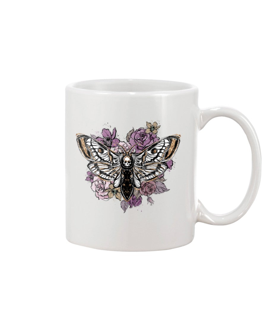 Death Moth Skull Flowers