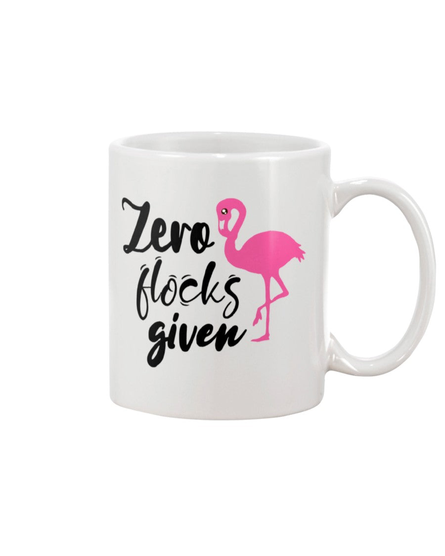 Zero Flocks Given totes, shirts and mugs