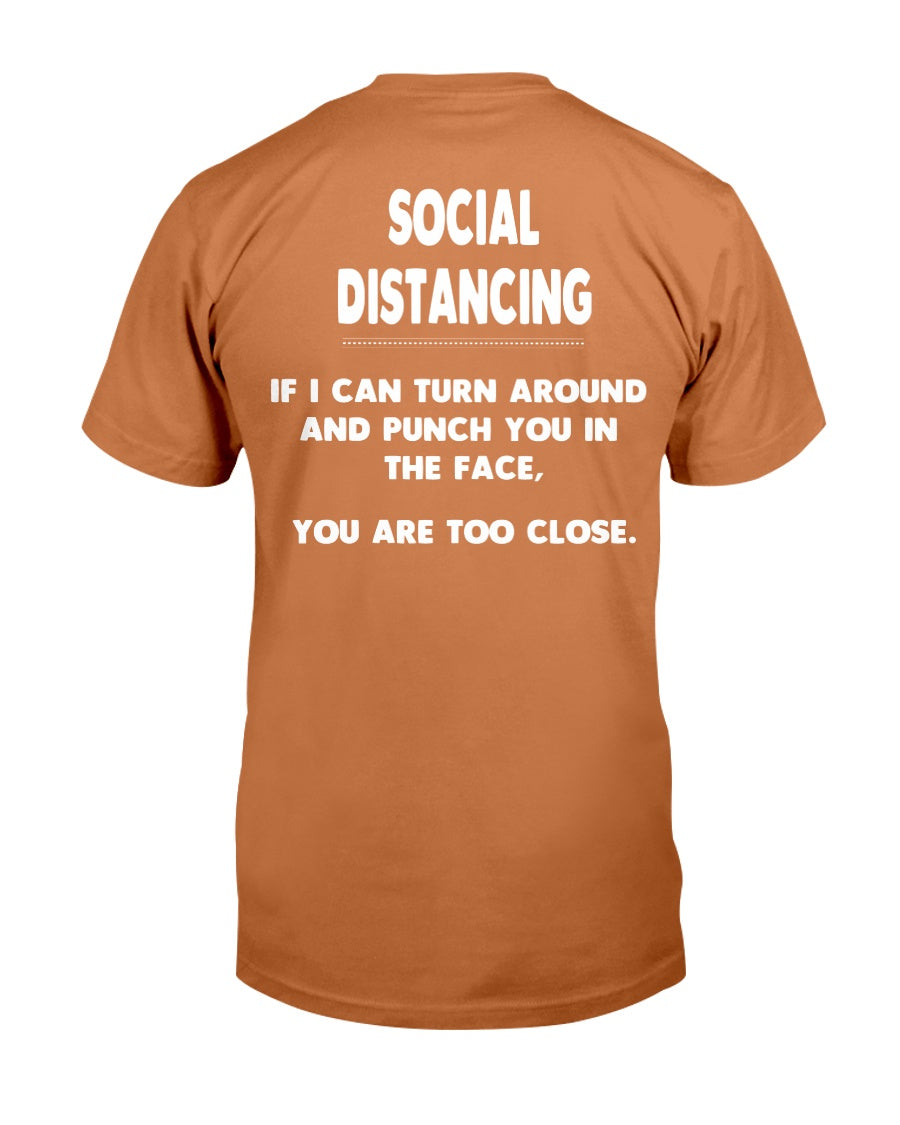 Social Distancing Guidelines shirt Gildan Cotton T-Shirt