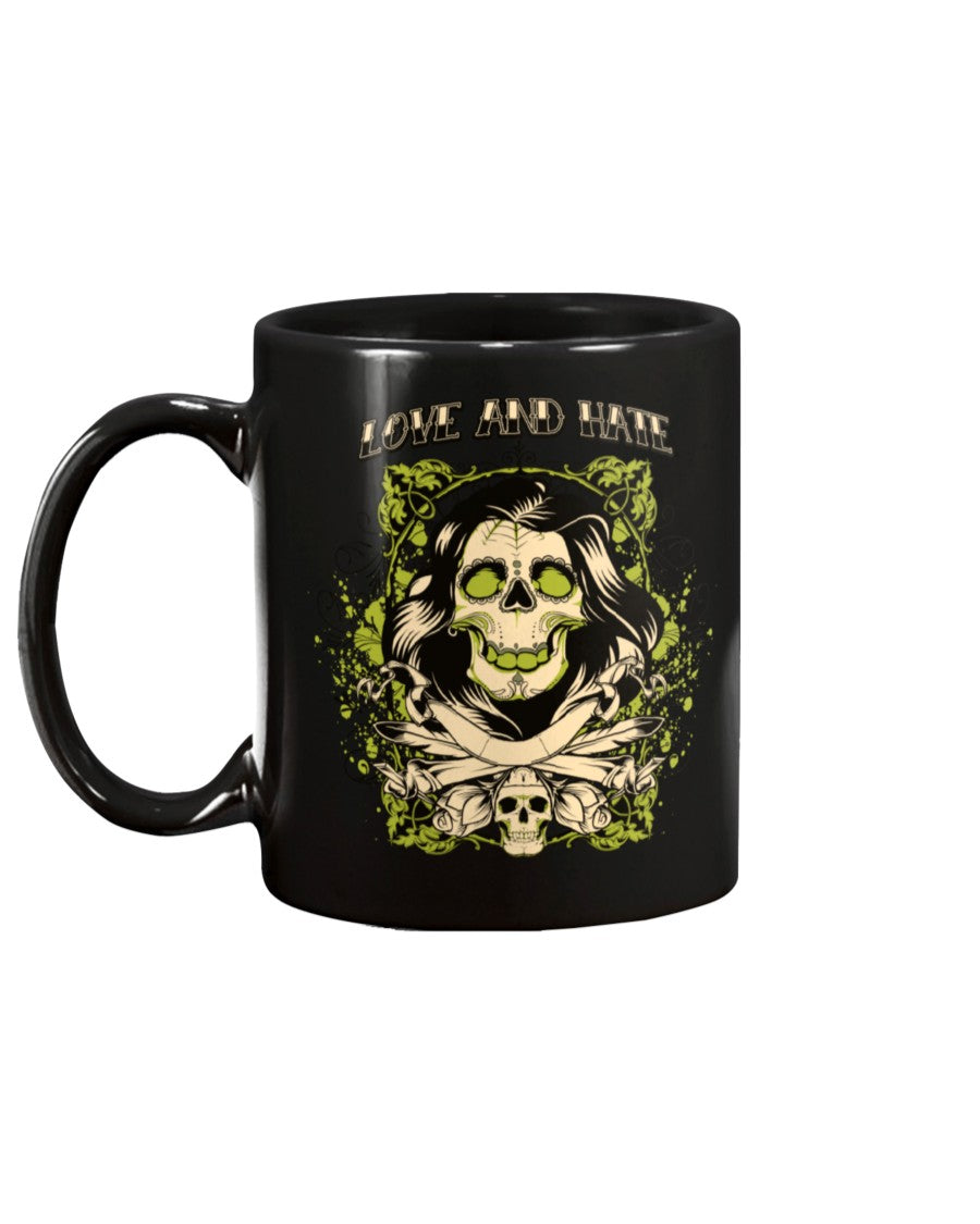Love and Hate skulls 15oz Mug
