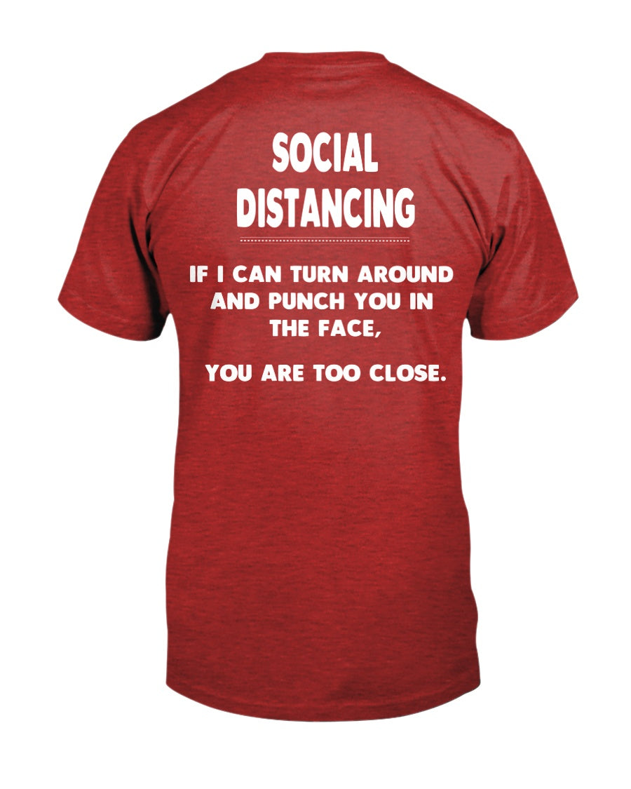 Social Distancing Guidelines shirt Gildan Cotton T-Shirt