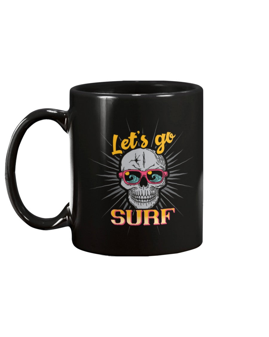 Lets' Go Surf Skull