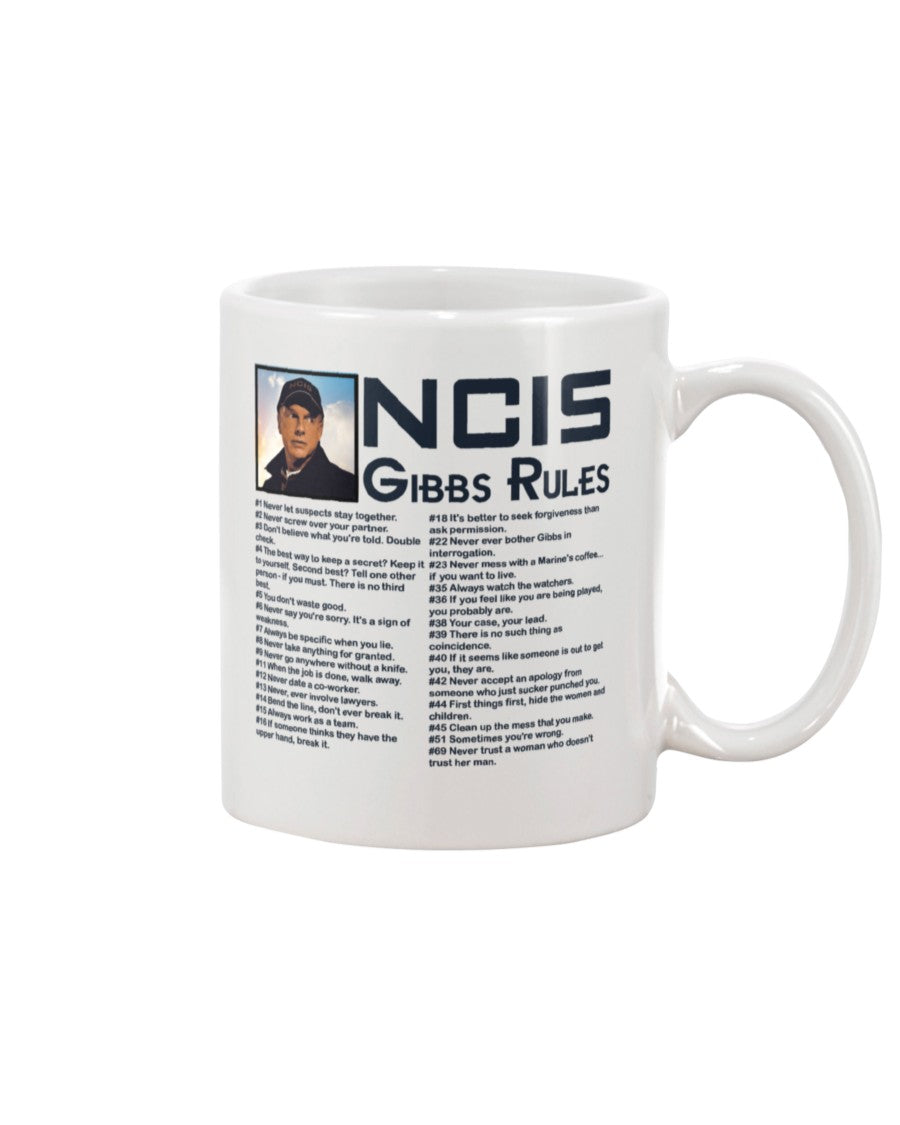 NCIS Gibbs Rules coffee mug 15oz Mug