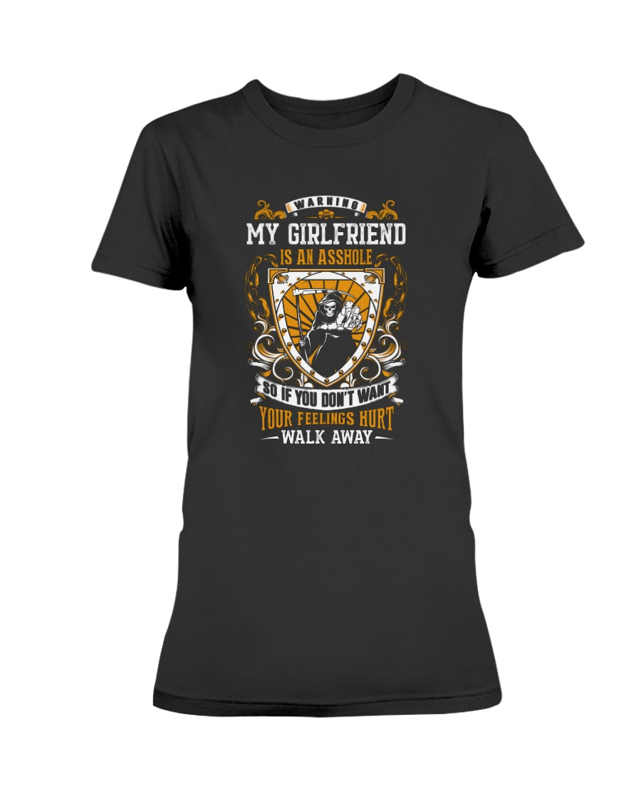 Skull shirt my girlfriend is an asshole skull coffee mug 15oz. or skull shirts
